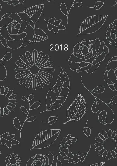 2018 6-Month Scripture Coloring Planner - Spiral Bound