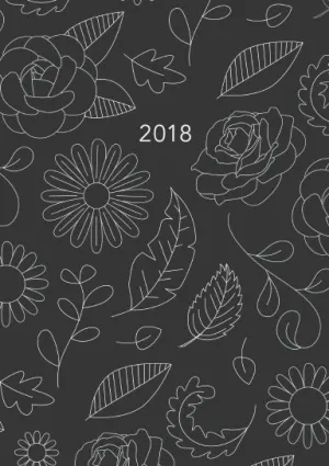 2018 6-Month Scripture Coloring Planner - Spiral Bound