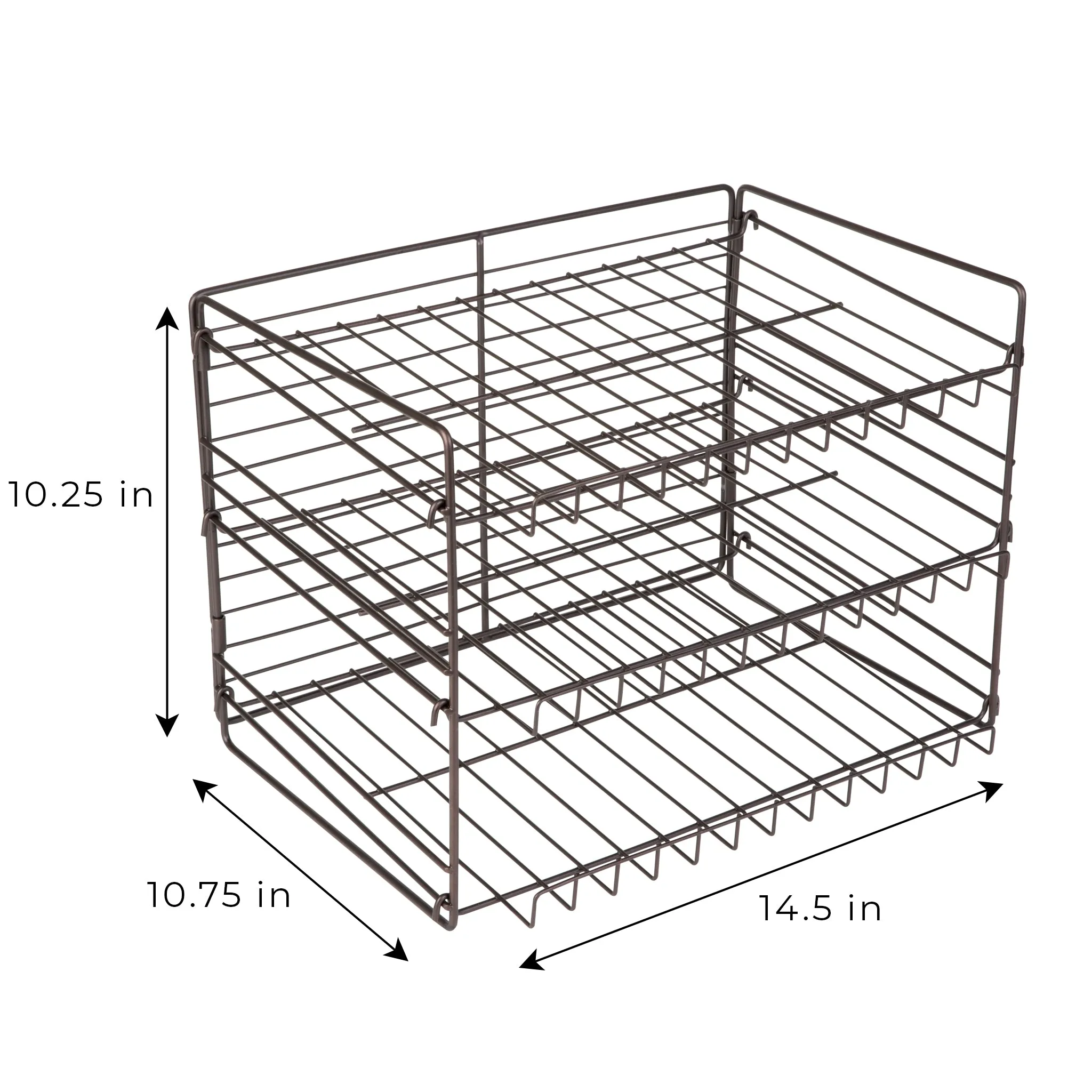 3-Tier Can Rack Organizer - White