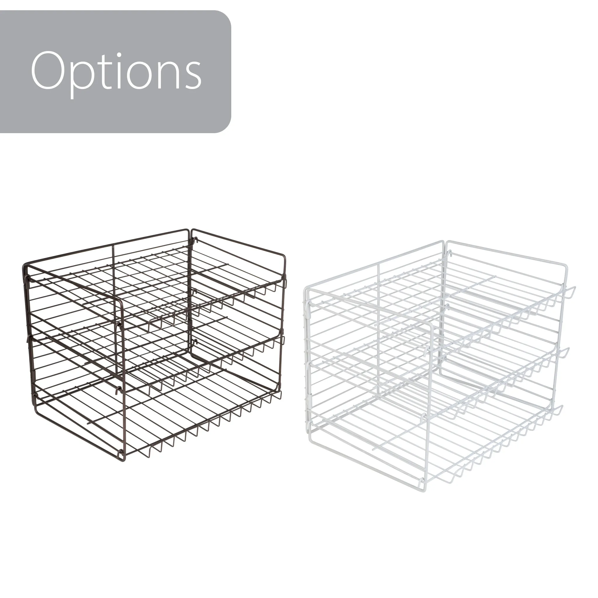 3-Tier Can Rack Organizer - White