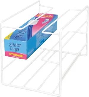 3-Tier Kitchen Foil Wrap Holder Organizer - White