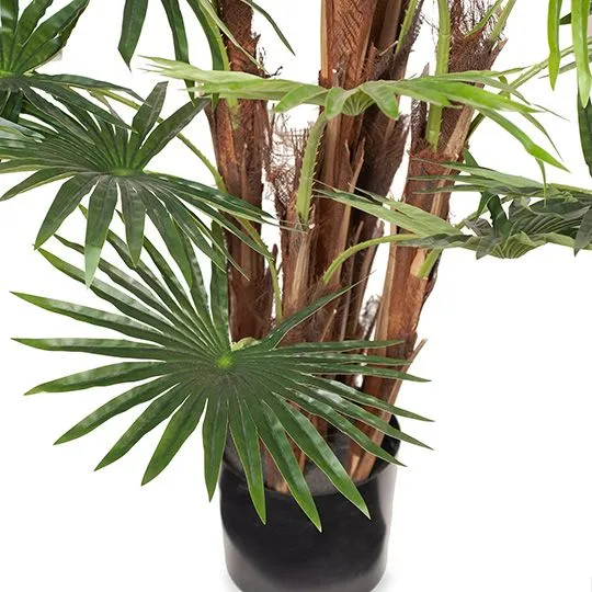 Artificial 2 x Palm Fan Plant