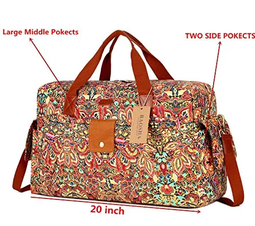 Baosha Hb-31 Women Travel Duffel Bag Carry On Weekender Overnight Bag (Colour)
