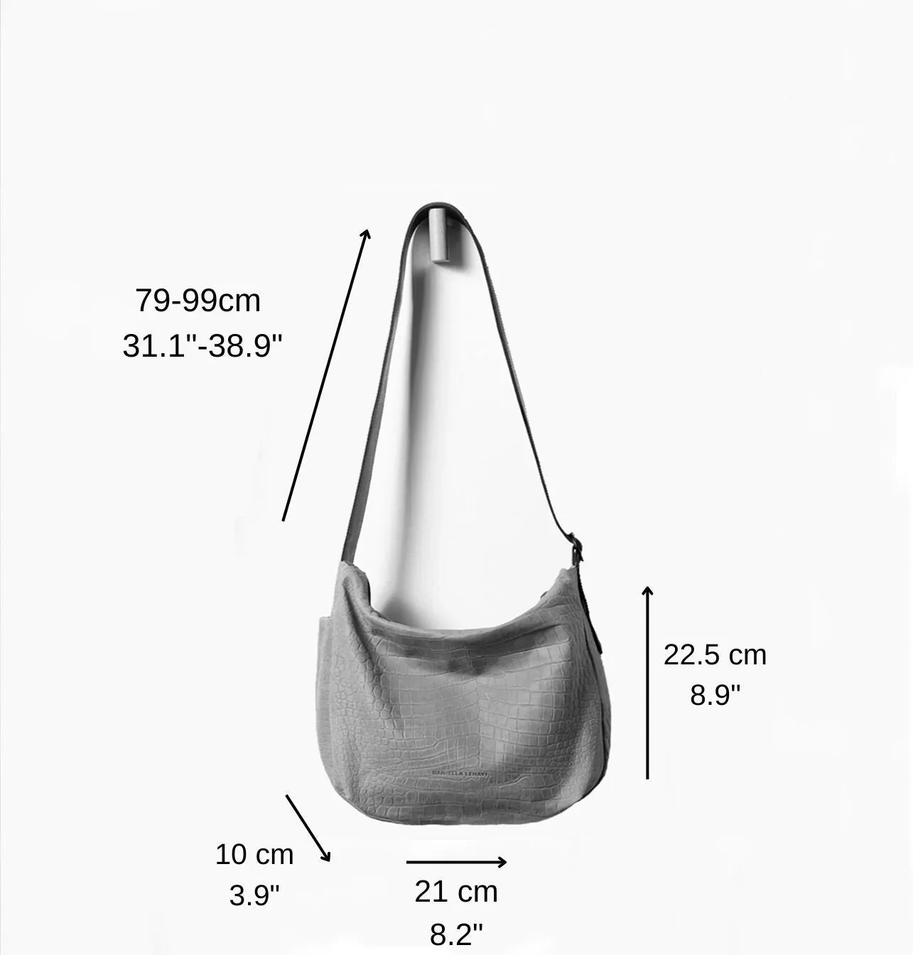 Chicago Small Hobo Bag - Croco