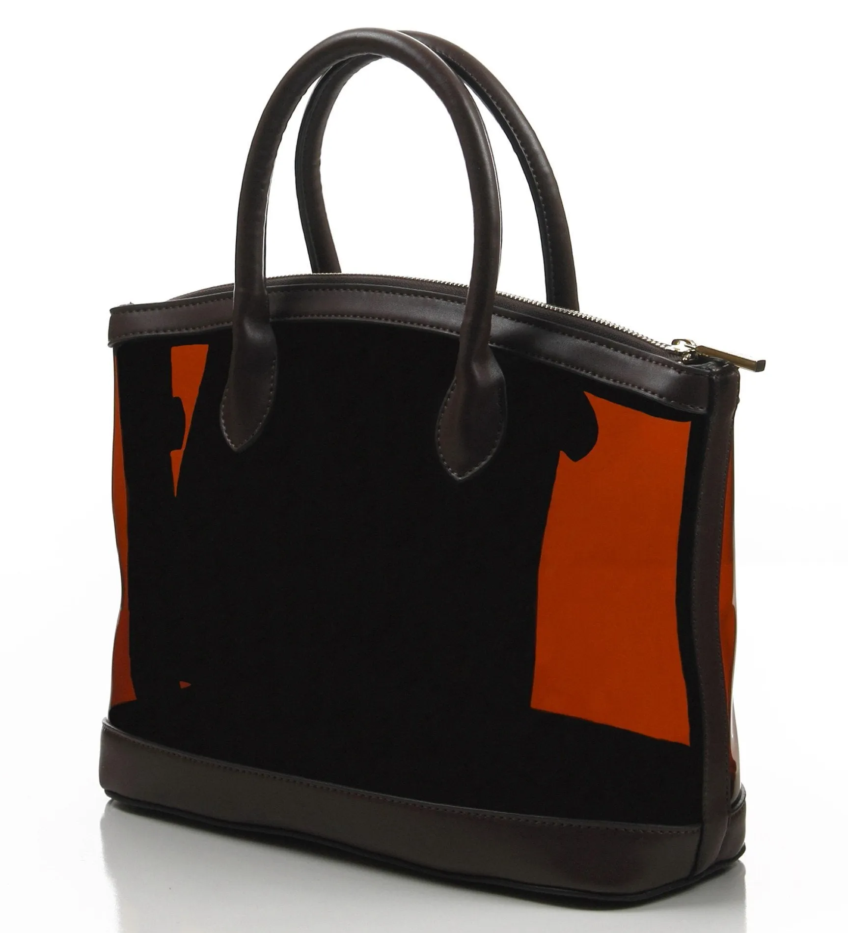 Christelle Clear Tote/Handbag - Brown