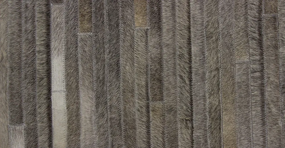 Cowhide Leather Rug - Mikstur Cowhide Rug in Ombre Black