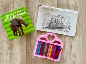 DIY Colouring Little Elephant Pouch