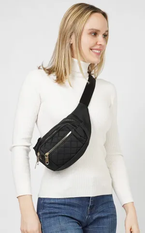 EBG10735 QUILTED MULTI POCKET BELT BAG