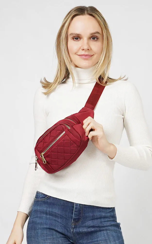 EBG10735 QUILTED MULTI POCKET BELT BAG