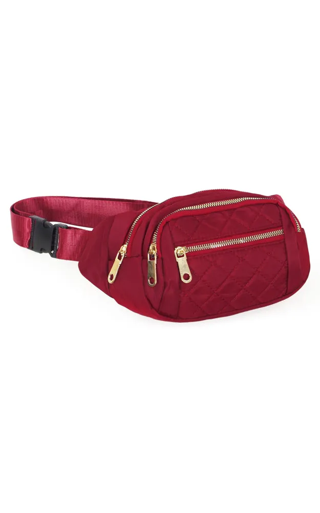 EBG10735 QUILTED MULTI POCKET BELT BAG