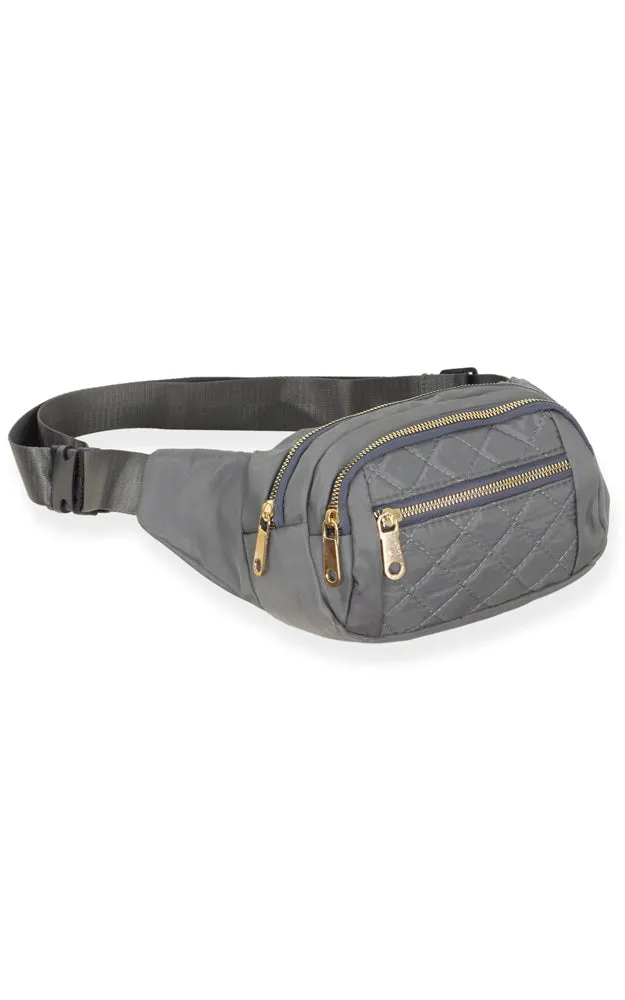 EBG10735 QUILTED MULTI POCKET BELT BAG