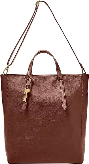 Fossil Camilla Women's Leather Convertible Backpack, Wallet Bag, Henna