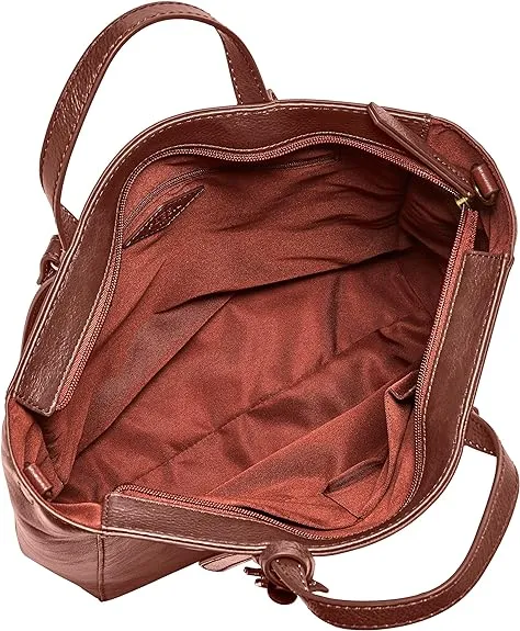 Fossil Camilla Women's Leather Convertible Backpack, Wallet Bag, Henna
