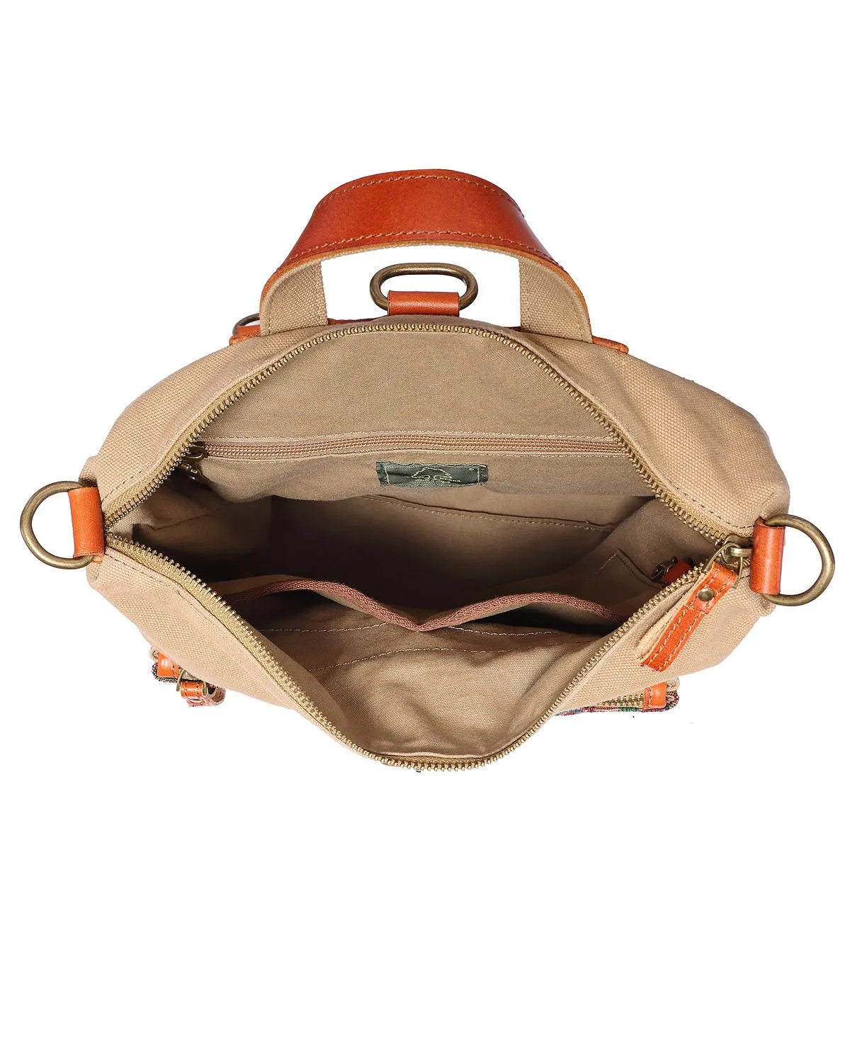 Four Season TSD BRAND convertible canvas backpack, khaki