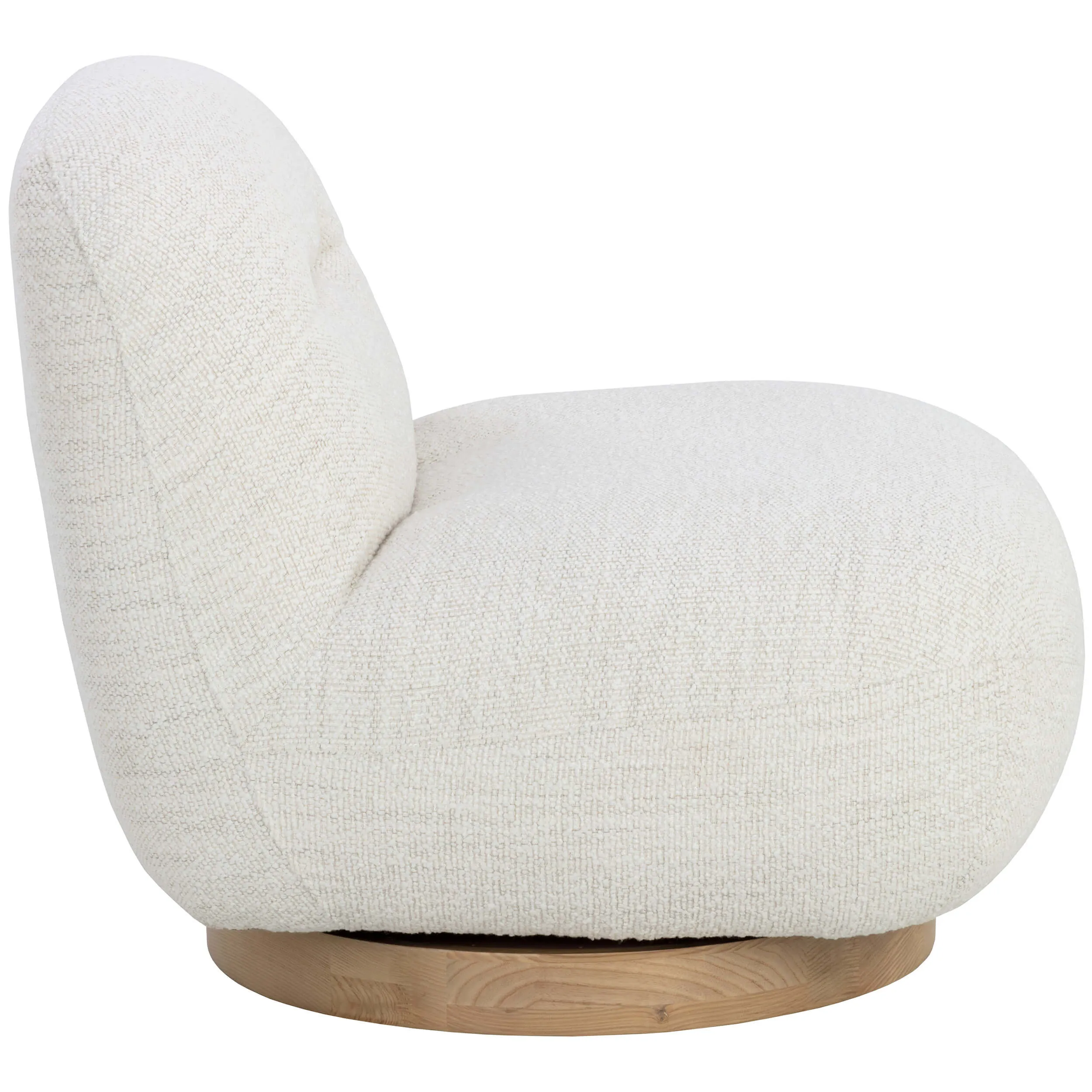 Franze Swivel Chair, Merino Pearl