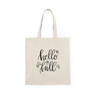Hello Fall - Natural Tote Bag ~ Sharon Dawn Collection