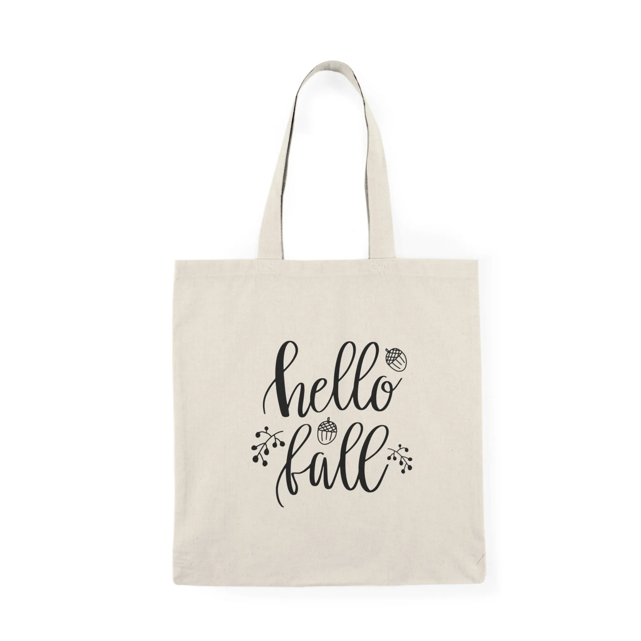 Hello Fall - Natural Tote Bag ~ Sharon Dawn Collection