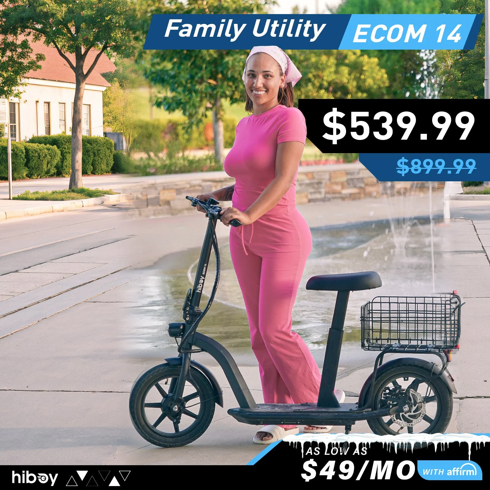 Hiboy ECOM 14 Eco Friendly Fat Tire Electric Scooter