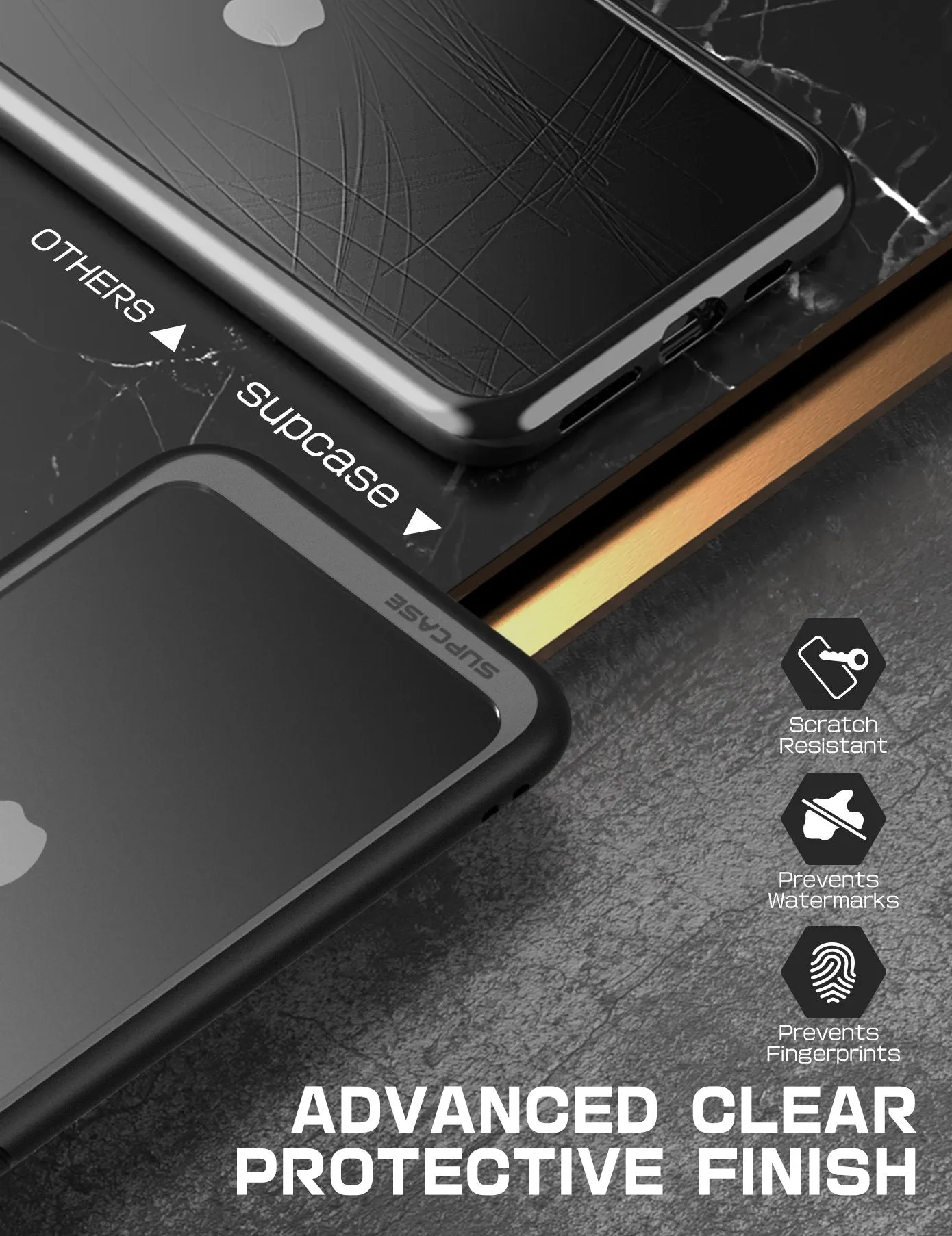 iPhone SE Unicorn Beetle Style Slim Clear-Black