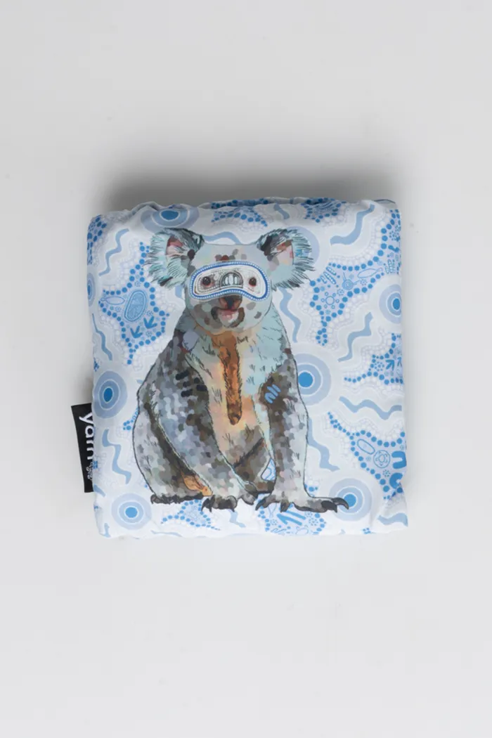 Land Animals 'Australian Wildlife Conservancy' rPET Reusable Fold-Up Shopping Bag (3 Pack) with Drawstring Bag