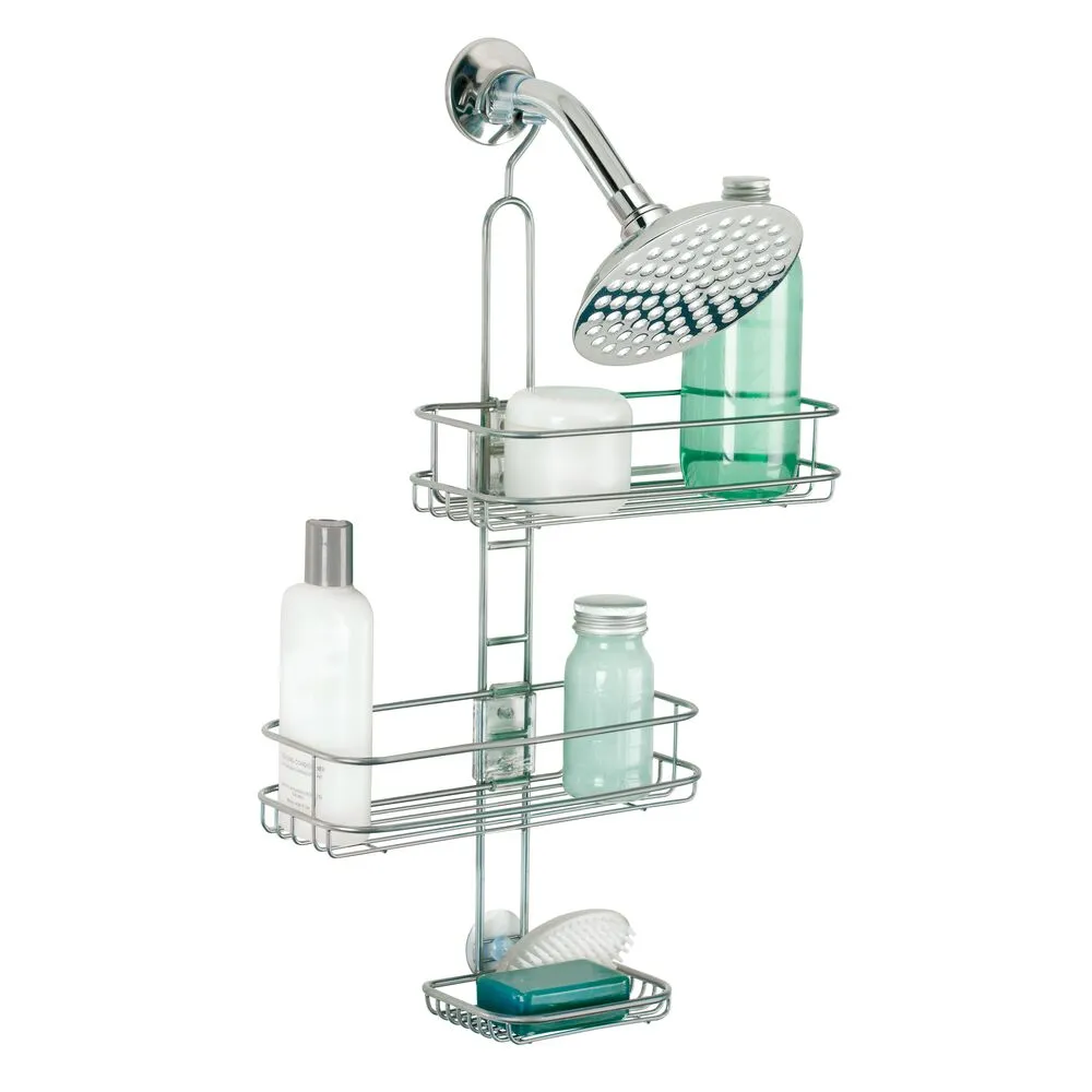 Linea Adjustable Shower Caddy Silver