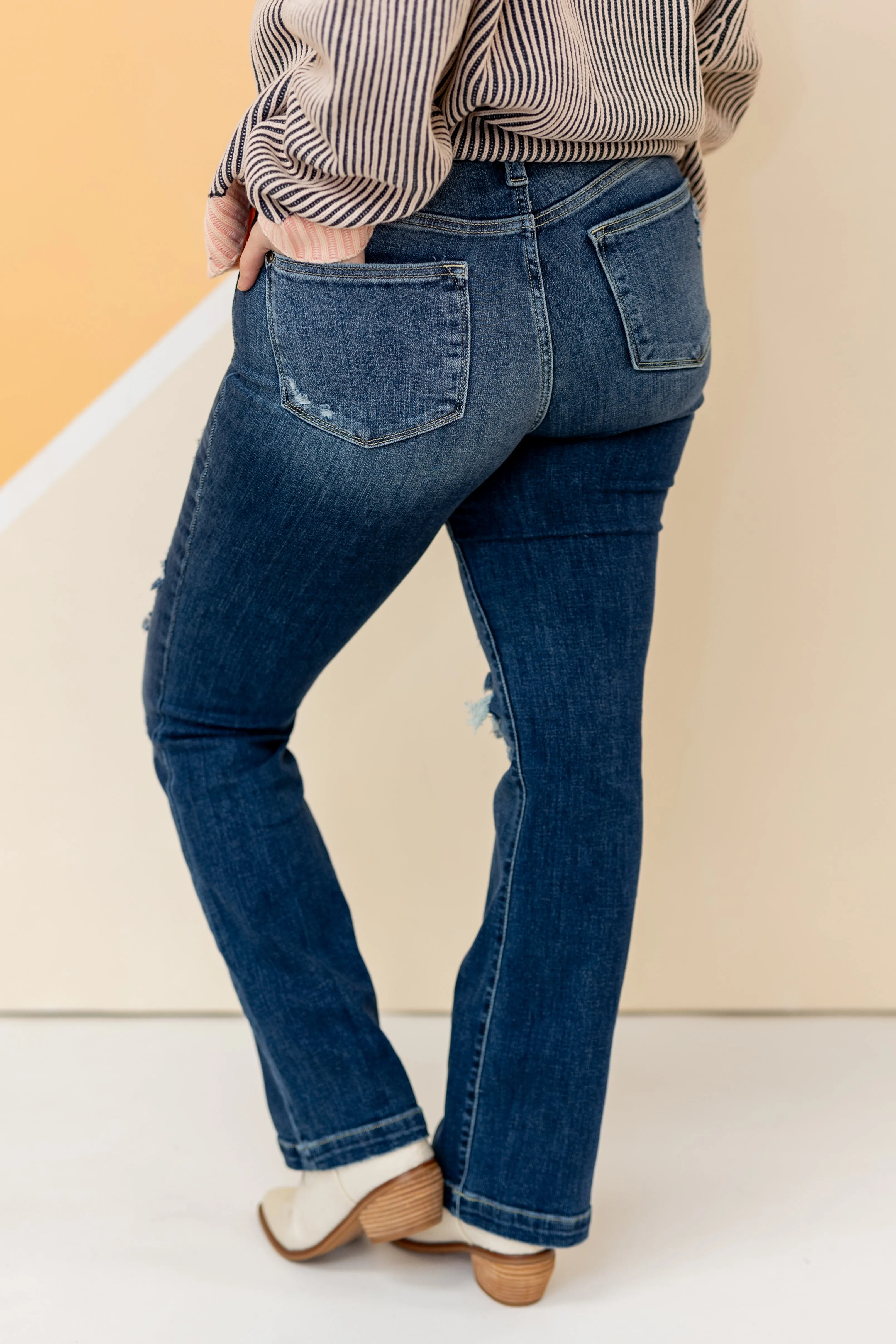 Long And Narrow Road Bootcut Jean