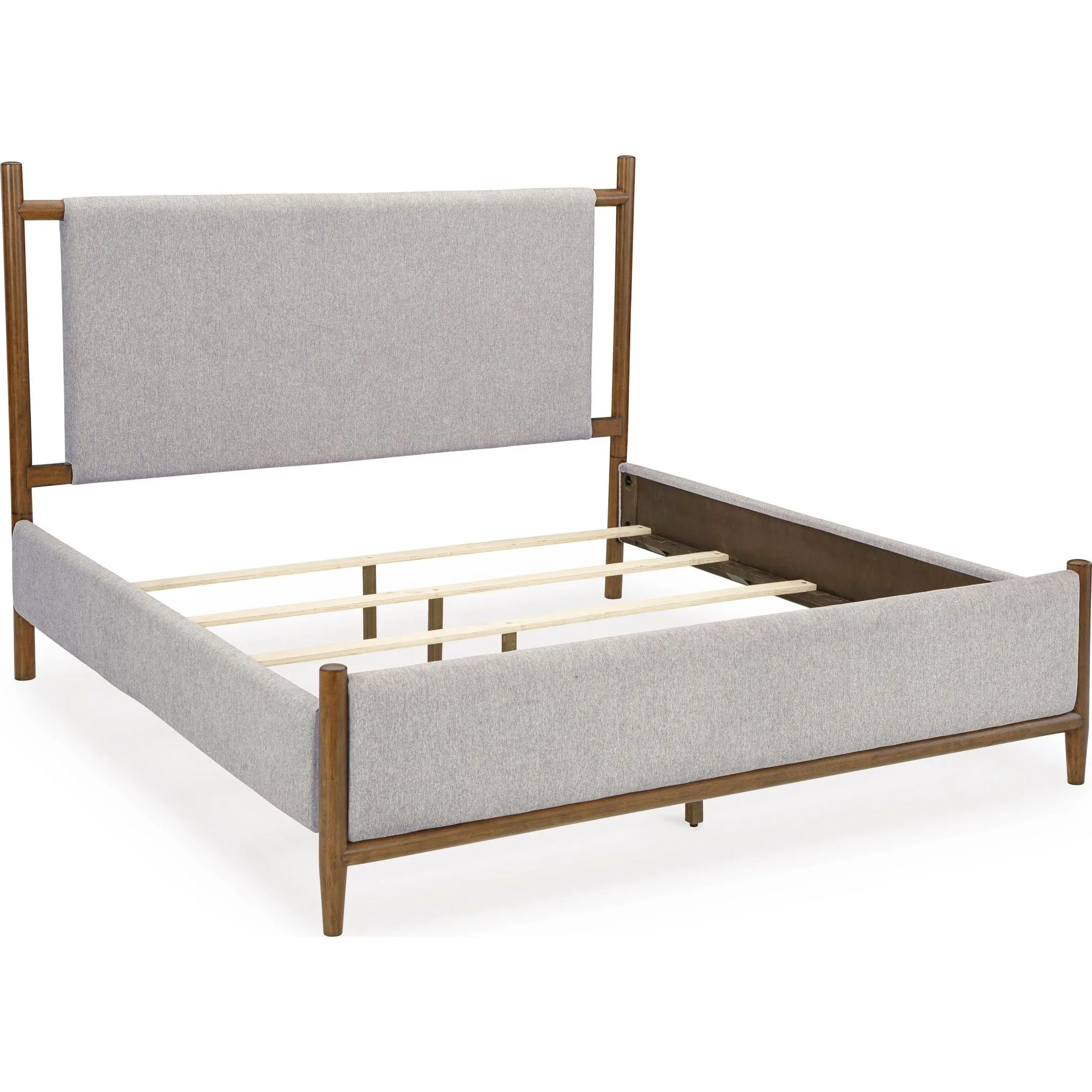 Lyncott Upholstered Bed - Brown