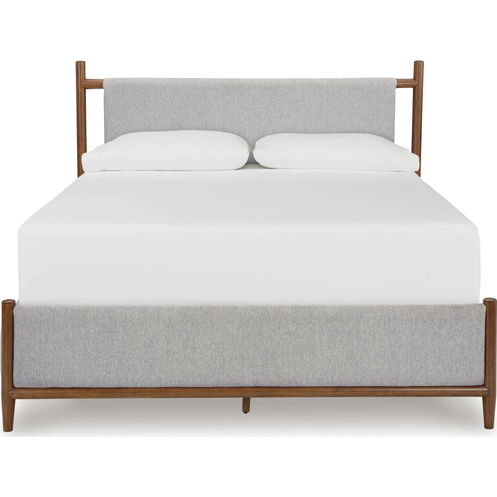 Lyncott Upholstered Bed - Brown