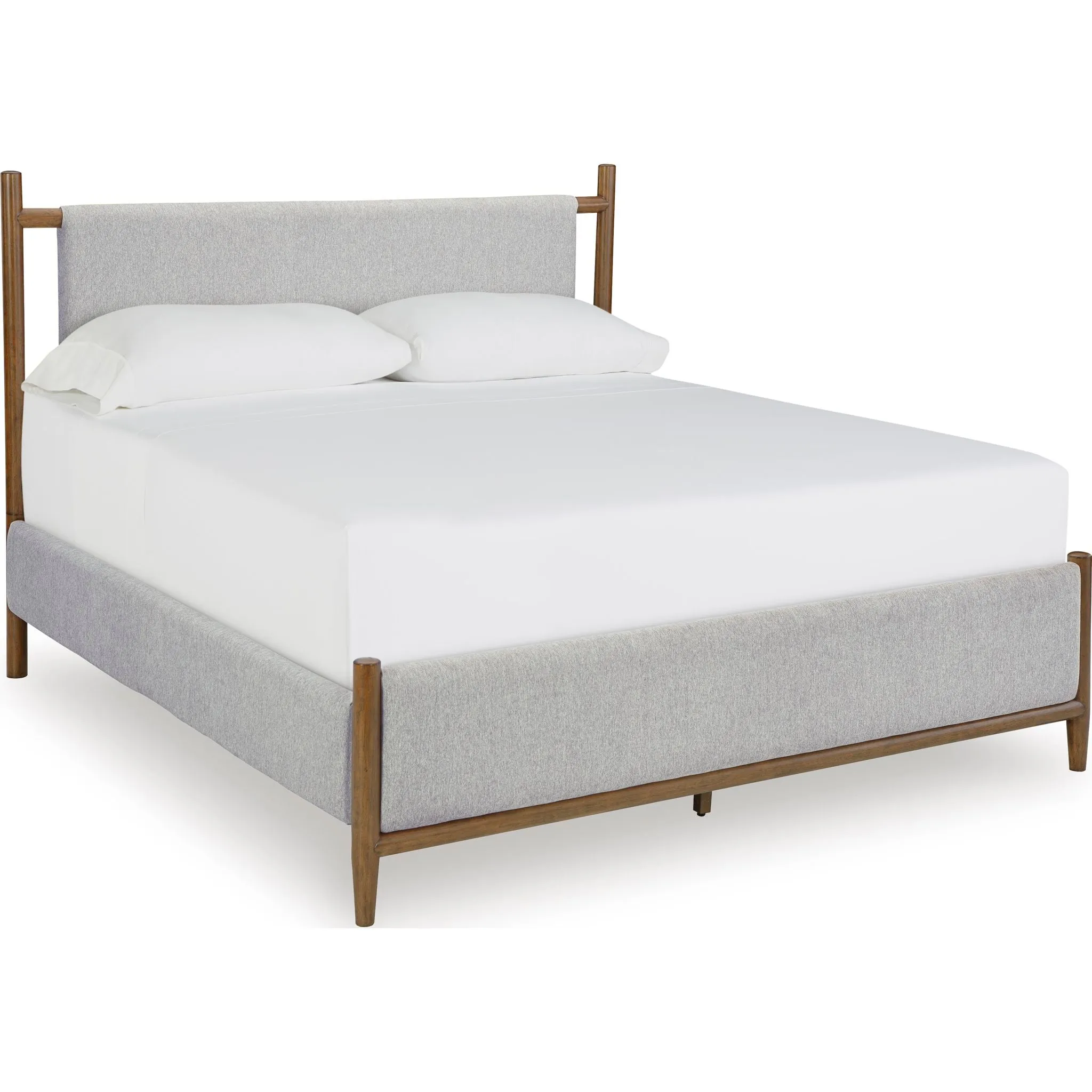 Lyncott Upholstered Bed - Brown