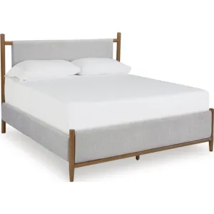 Lyncott Upholstered Bed - Brown