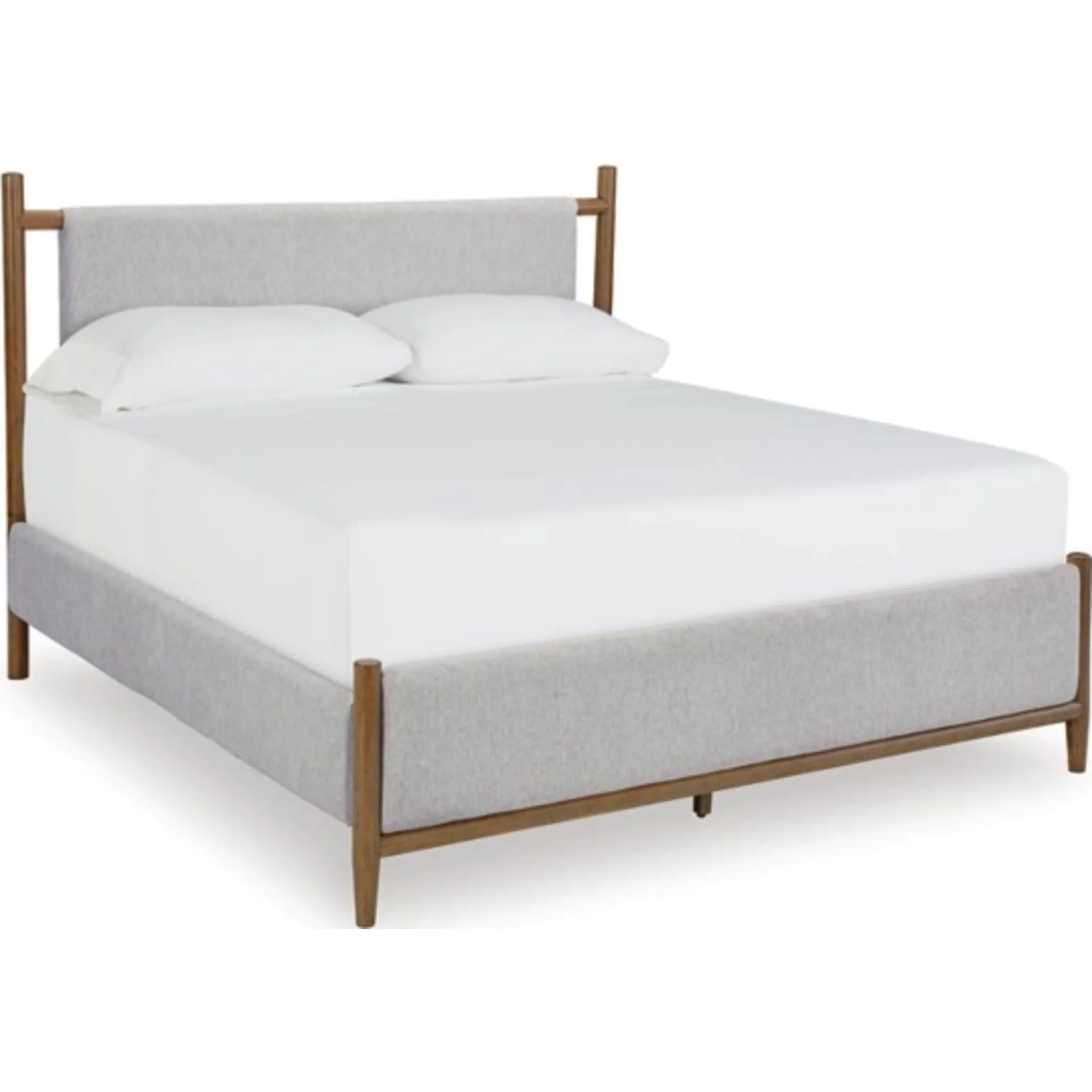 Lyncott Upholstered Bed - Brown