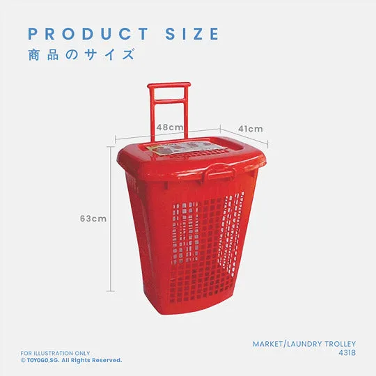 MARKET/LAUNDRY TROLLEY (4318)