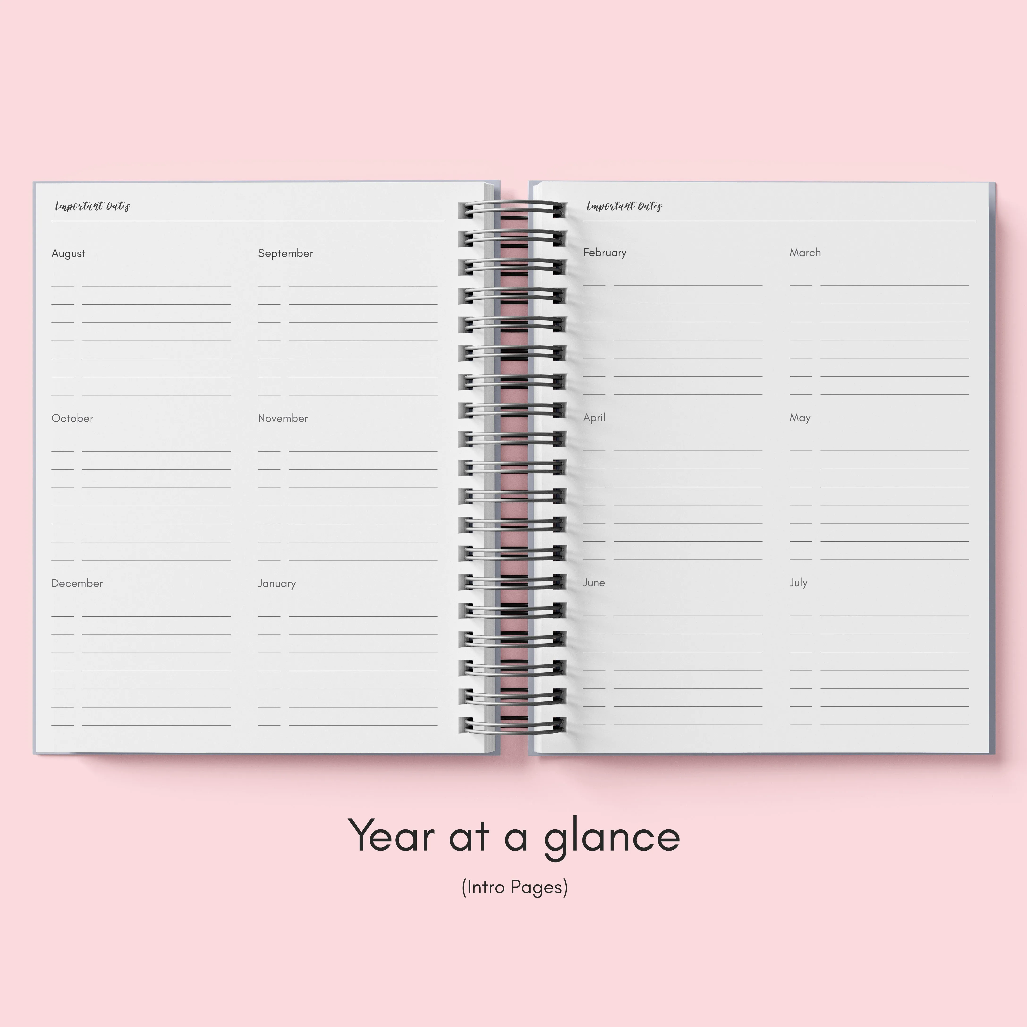 Mauve Watercolor | Teacher Lesson Planner