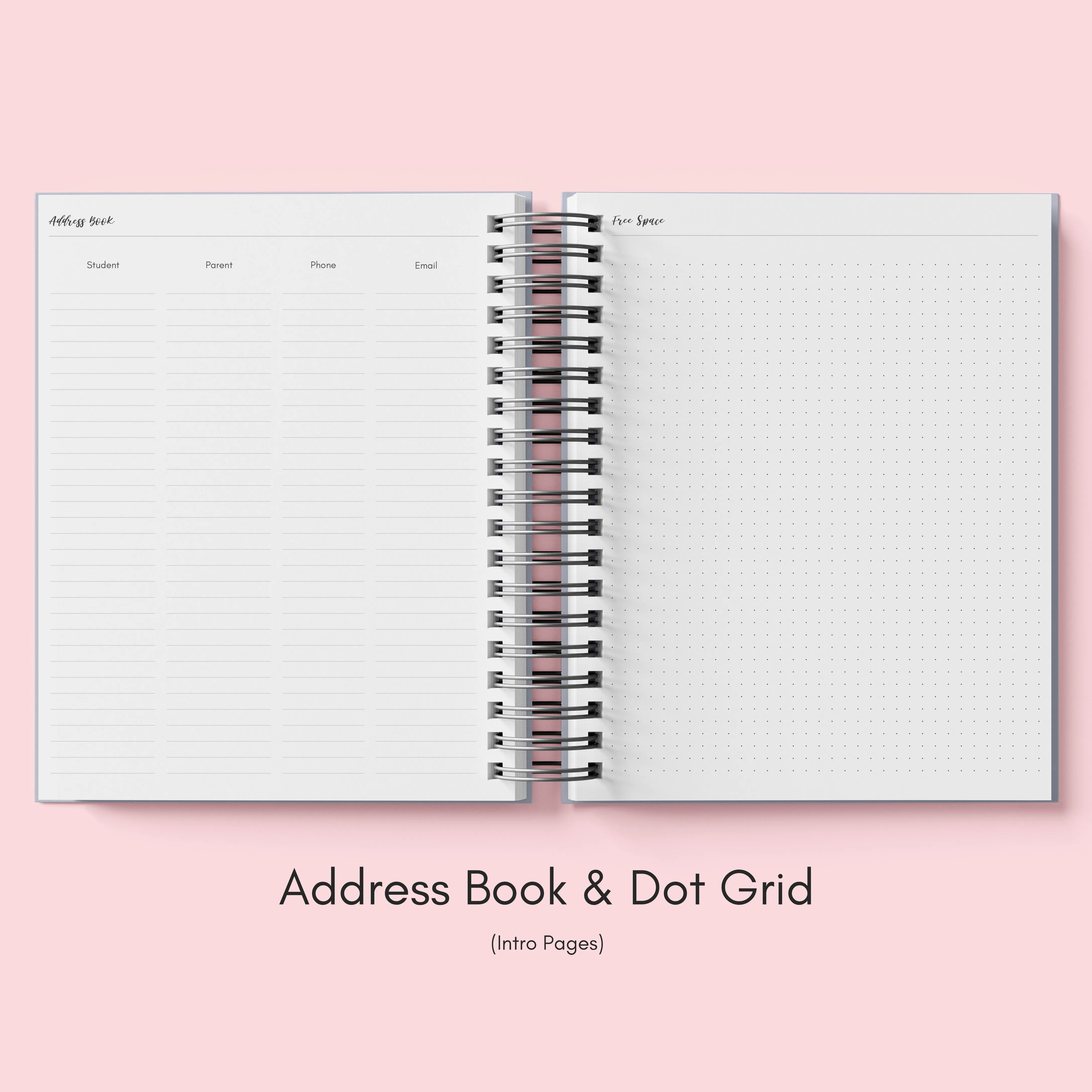 Mauve Watercolor | Teacher Lesson Planner