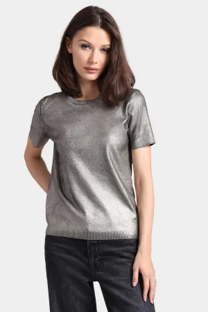 Metallic Crew Neck Shirt