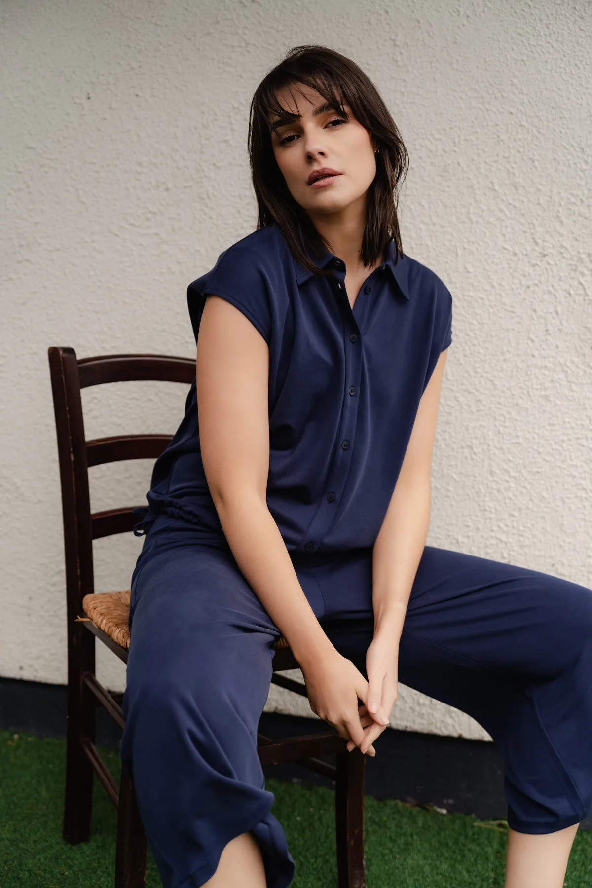 Modal Wide Leg Pant