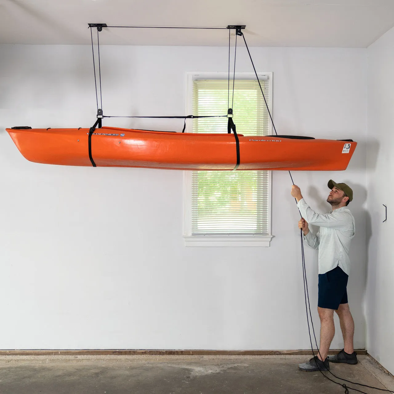 OUTLET |Essential Kayak Garage Ceiling Storage Hoist | Holds up to 150 lbs