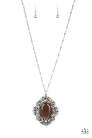 Paparazzi Necklace ~ Dream Board Dazzle - Brown