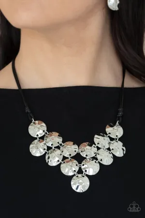 Paparazzi Necklace ~ Token Treasure - Black