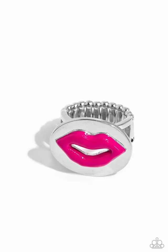 Paparazzi Ring ~ Lip Labor - Pink