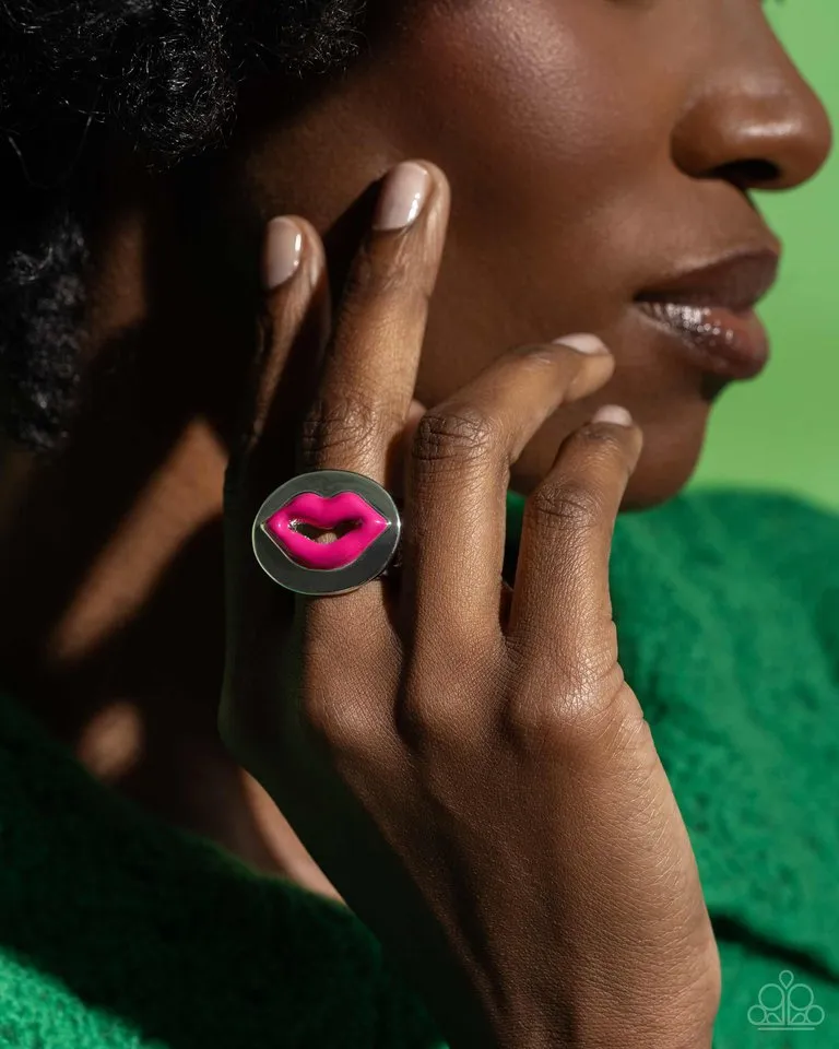 Paparazzi Ring ~ Lip Labor - Pink