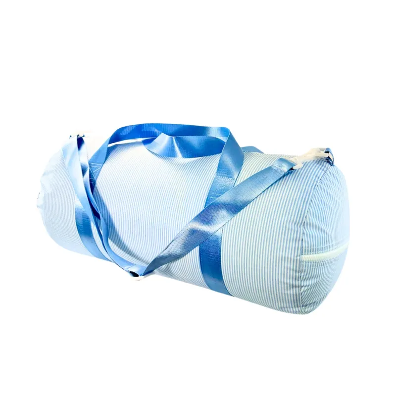 Personalized Glossed Stripe Blue Weekender