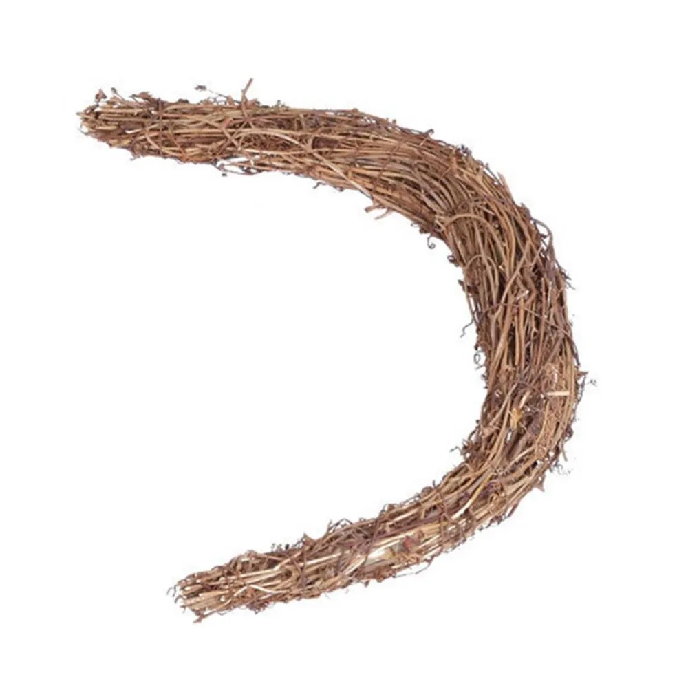 Rattan Crescent Shape Wreath Base DIY Craft Accessories