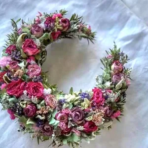 Rattan Crescent Shape Wreath Base DIY Craft Accessories