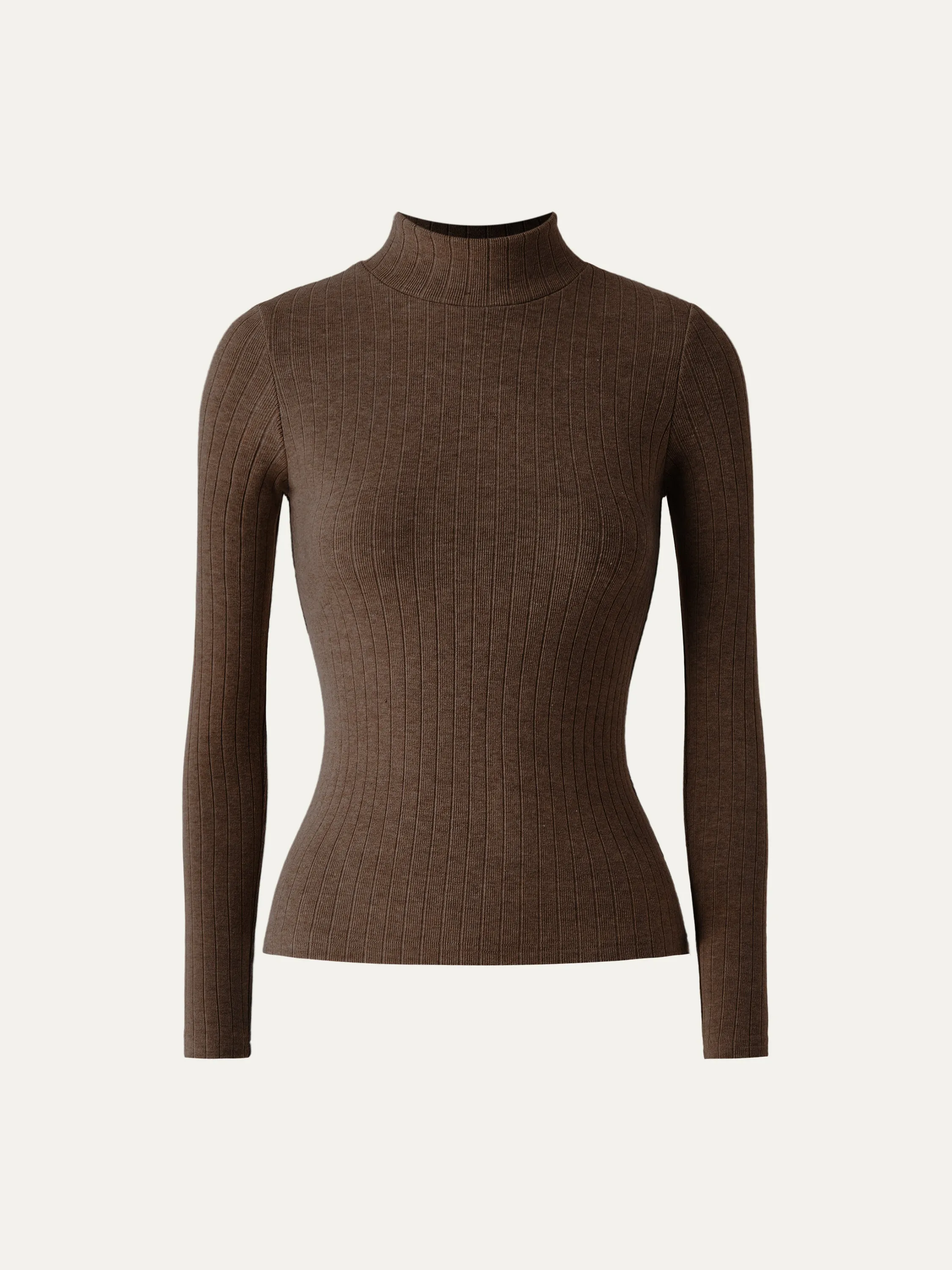 Ribbed Everyday Mockneck Top