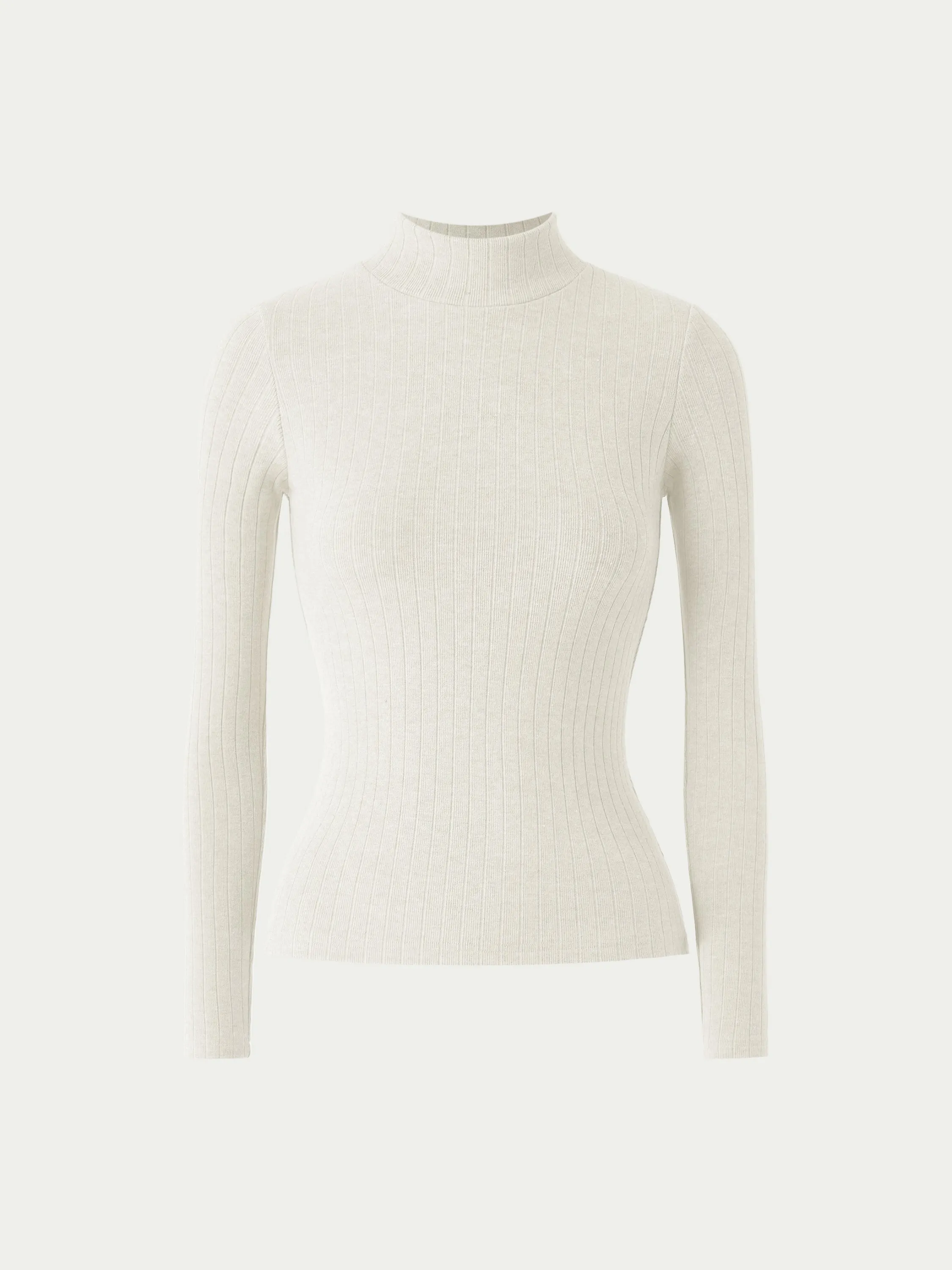 Ribbed Everyday Mockneck Top