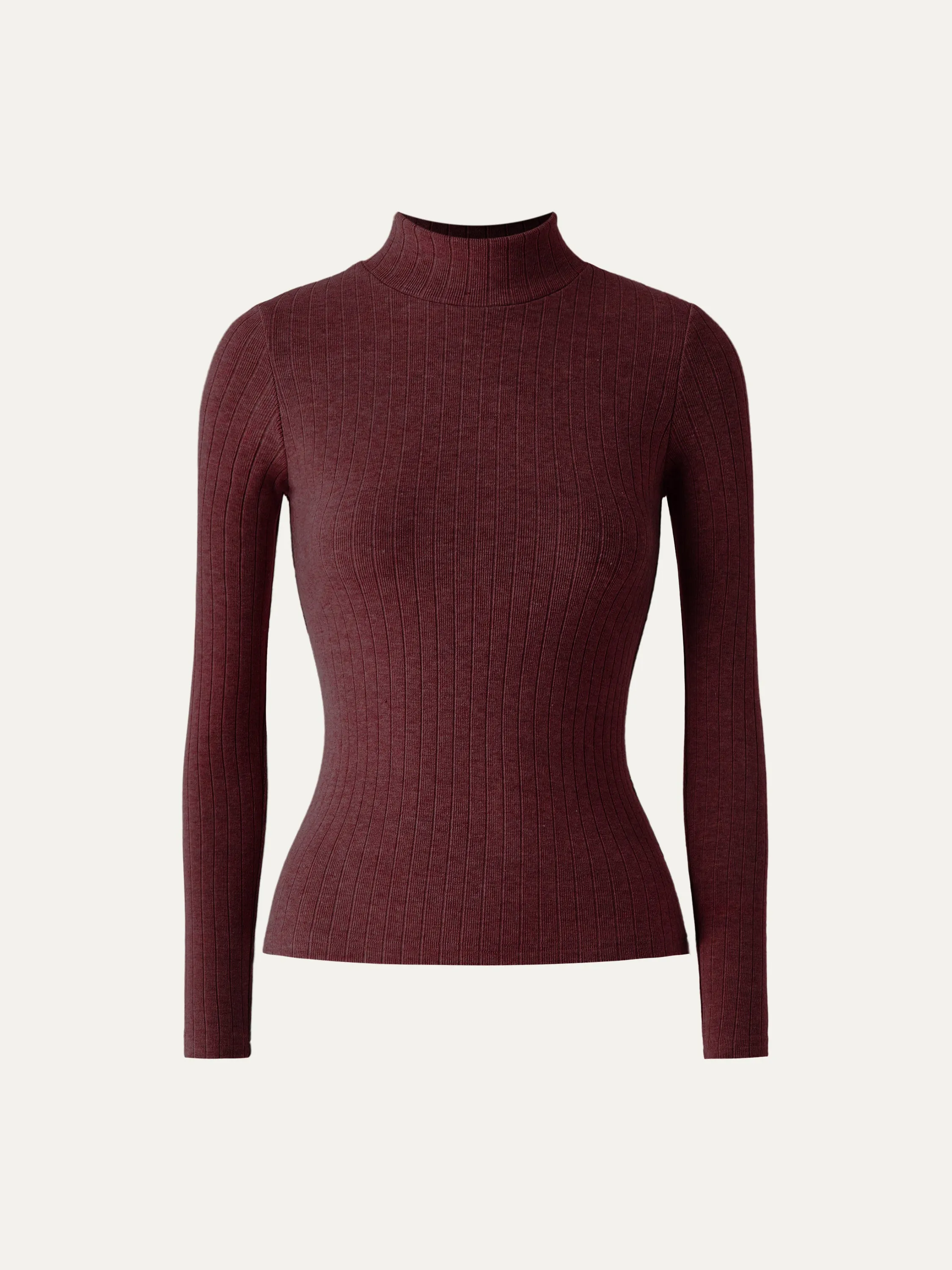 Ribbed Everyday Mockneck Top