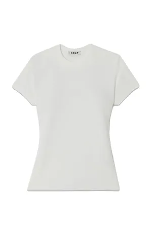 Ribbed Stretch Lyocell And Cotton-Blend T-Shirt