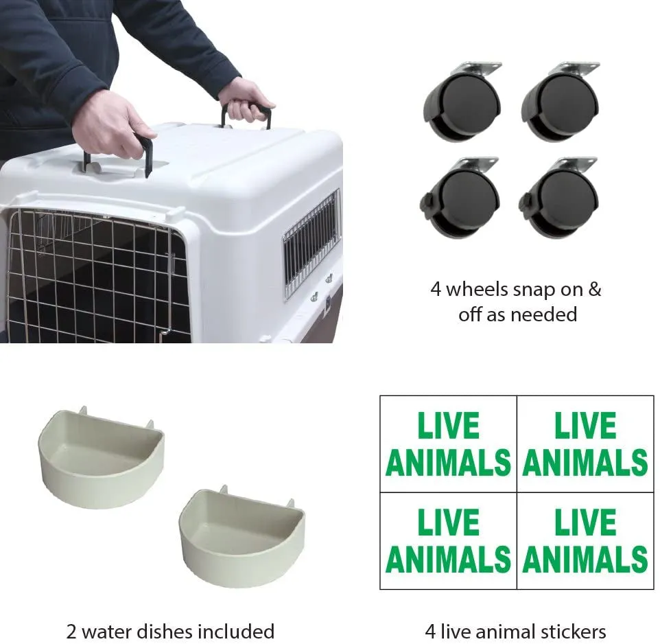 Rolling Travel Dog Crate