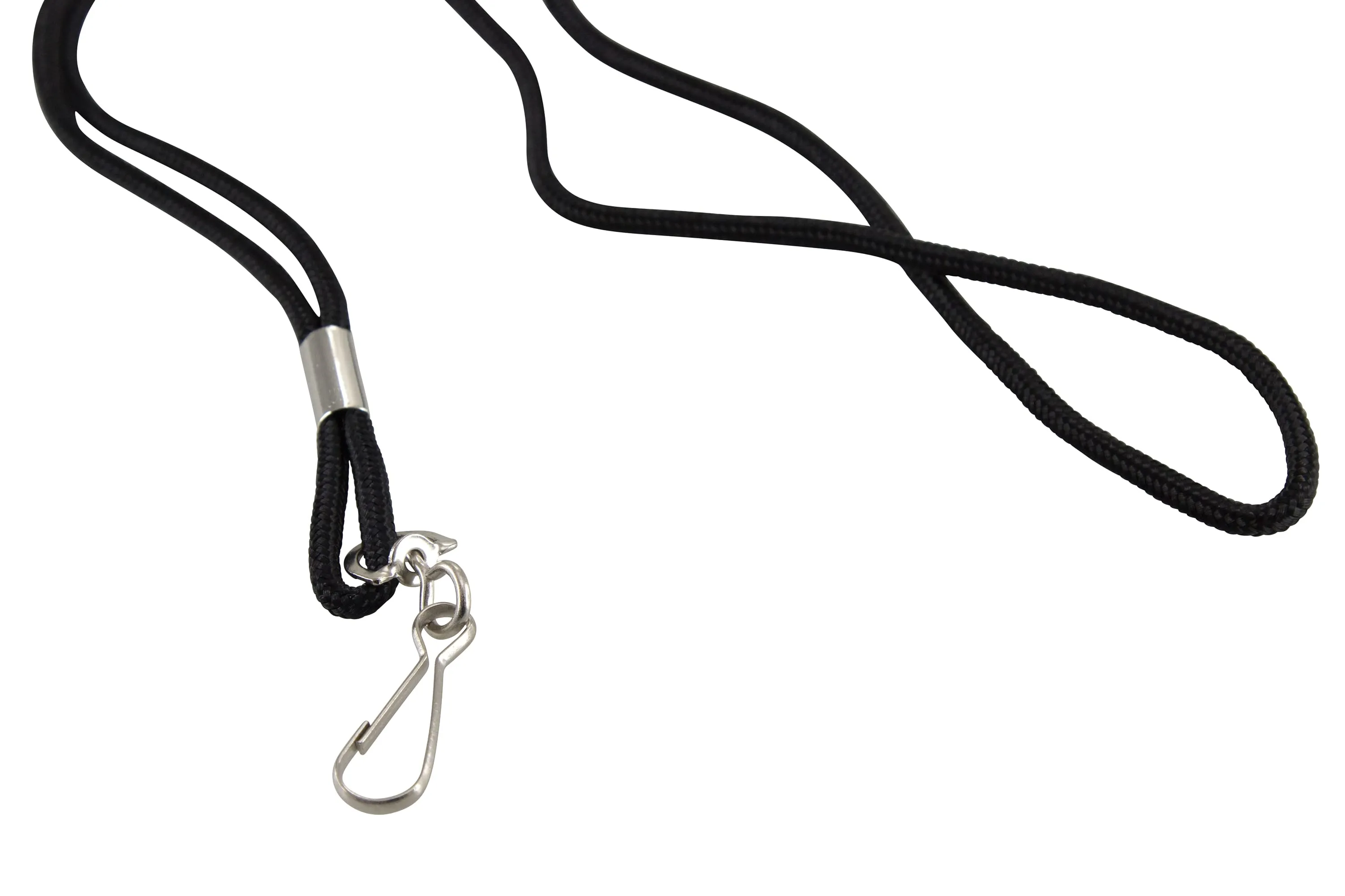 SICURIX Standard Lanyards Hook Rope Style 12 Pack BLACK (68939)